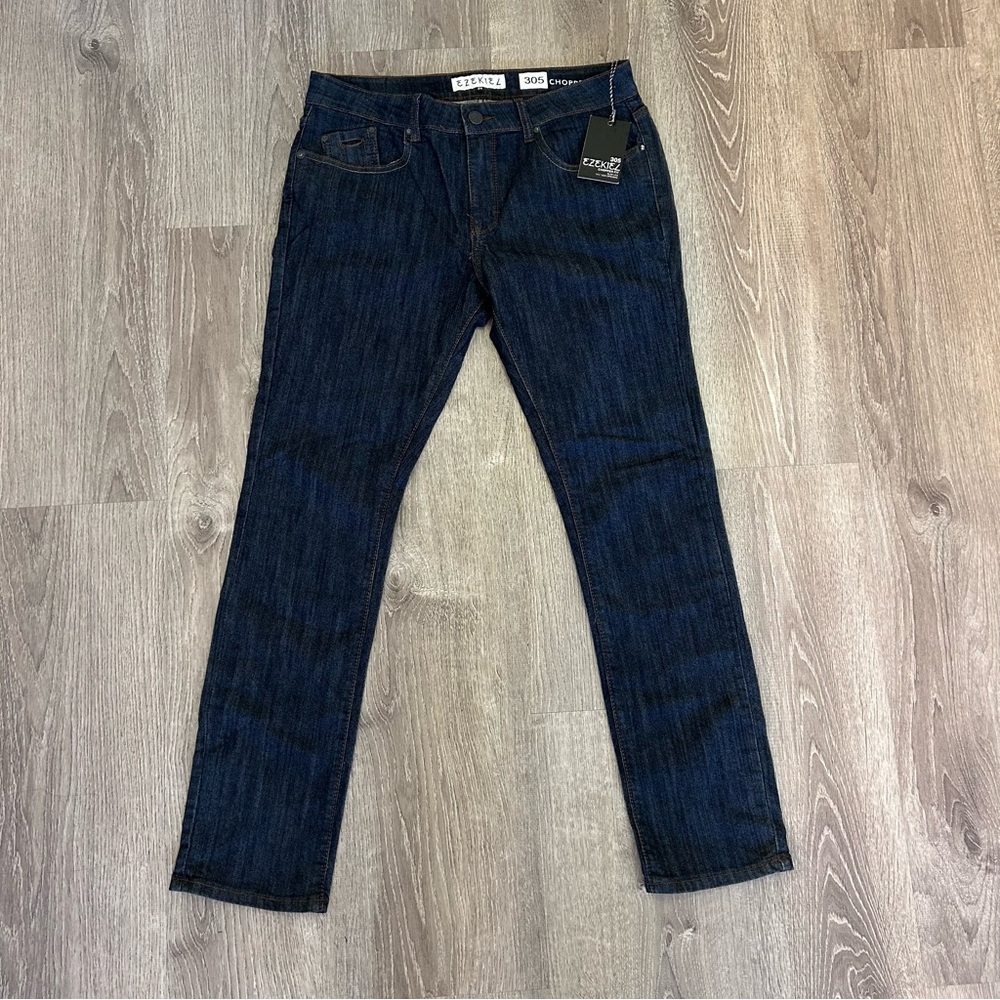 Ezekiel Men's Slim Straight Dark Indigo Jeans